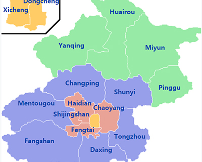 Beijing Administrative Divisions Map